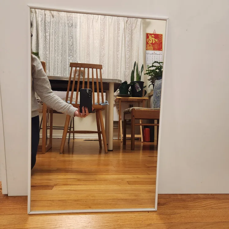 White Framed Mirror image indicator(2)