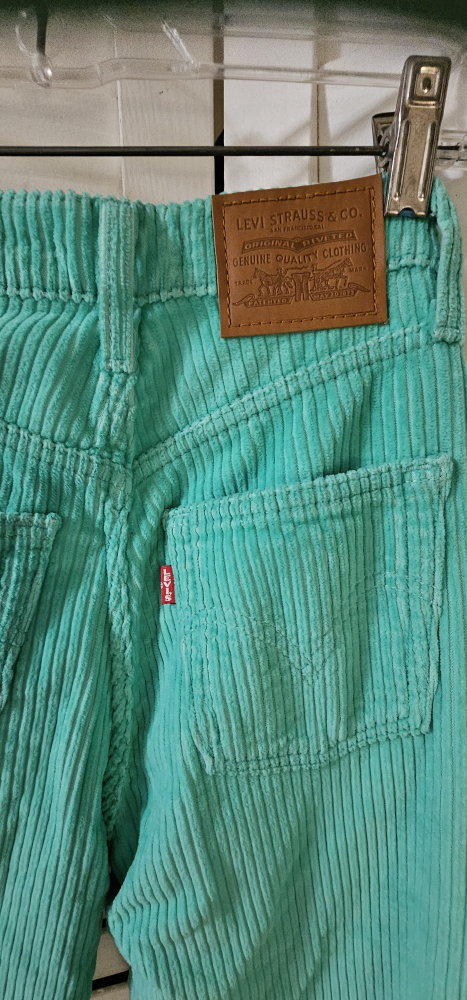 New brand  Levi's Ribcage Straight Ankle Corduroy Pants -Teal - photo 2