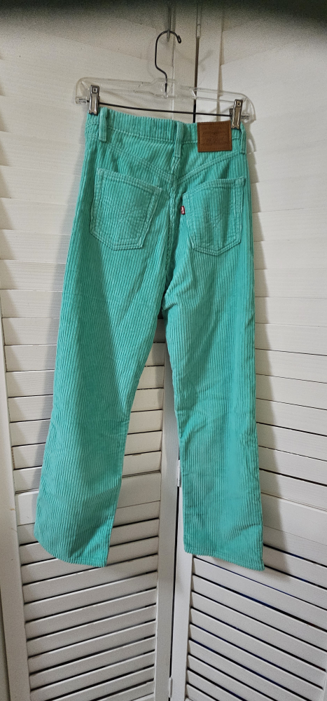 New brand  Levi's Ribcage Straight Ankle Corduroy Pants -Teal - photo 4