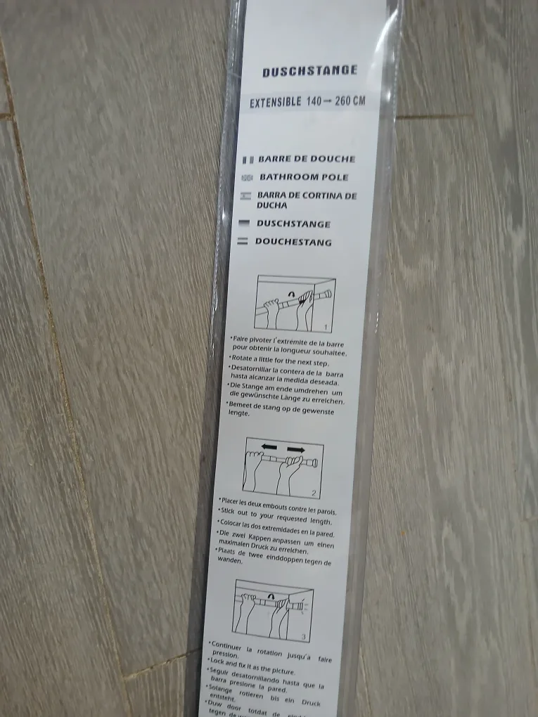 Extendable White Shower Curtain Rod available. Firm price. image indicator(3)