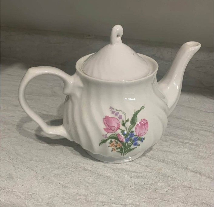 Vintage Floral Teapot