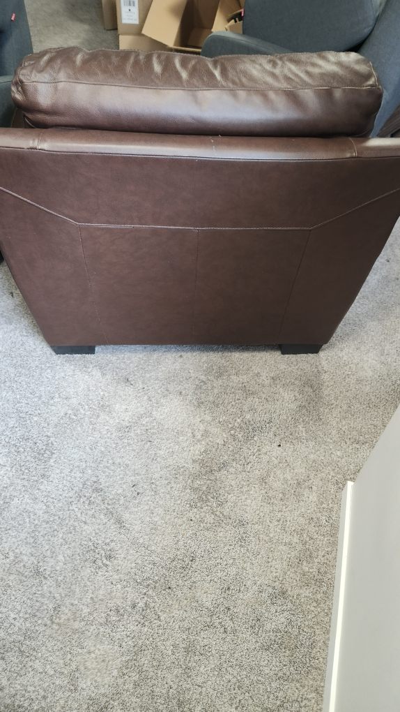 Brown Leather Lounge Chair - photo 4
