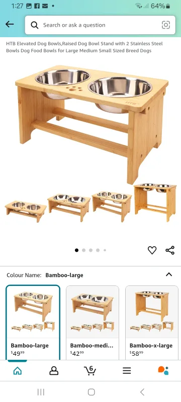 NEW!   2 Dog Bowls with Raised Stand image indicator(5)