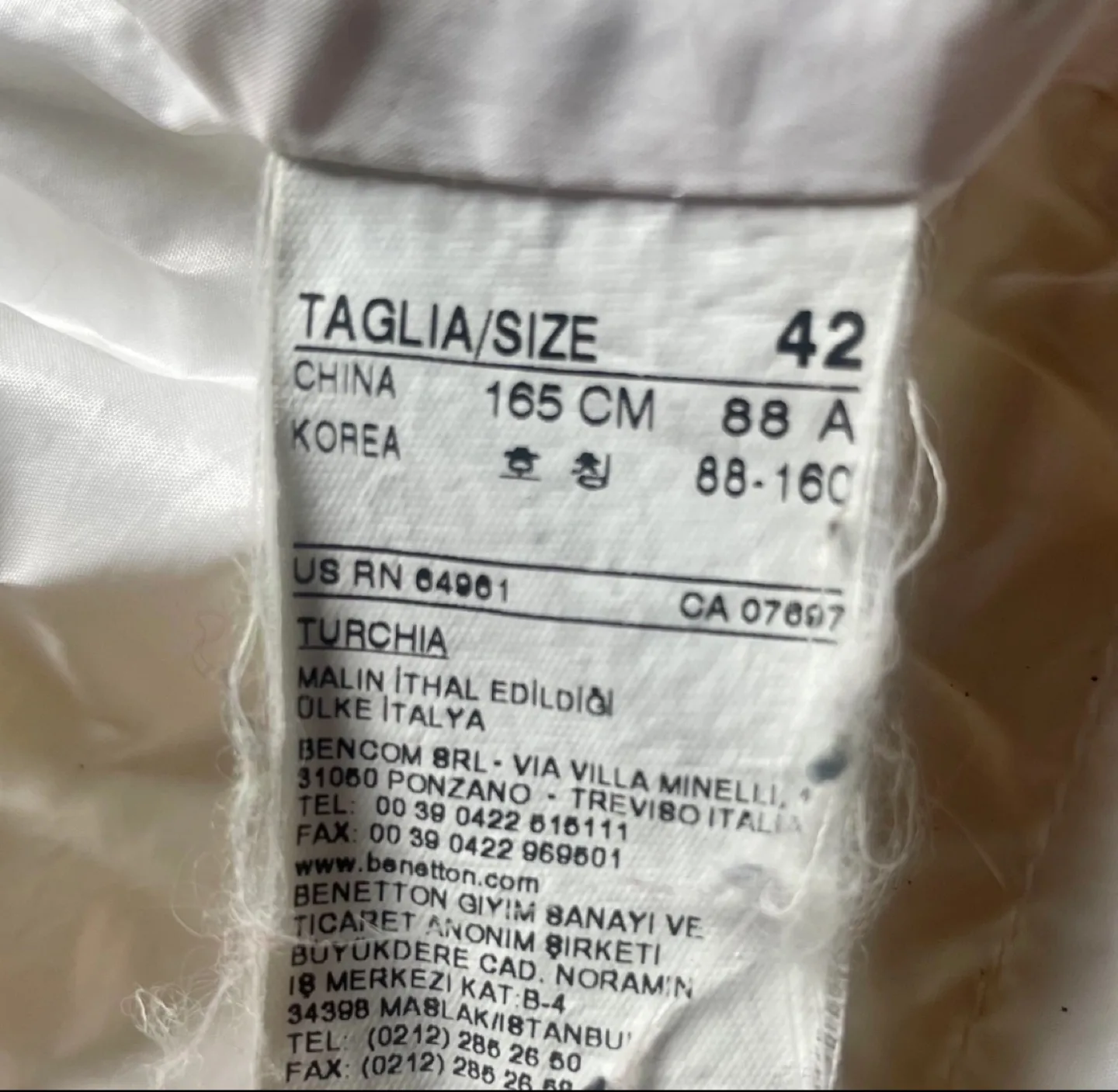 United Colors of Benetton down feather jacket image indicator(5)