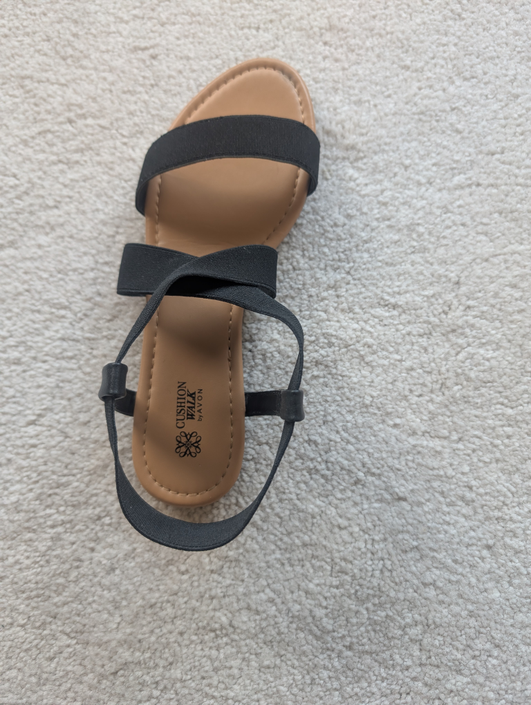 Women's Black Cushion Walk Sandals - photo 2
