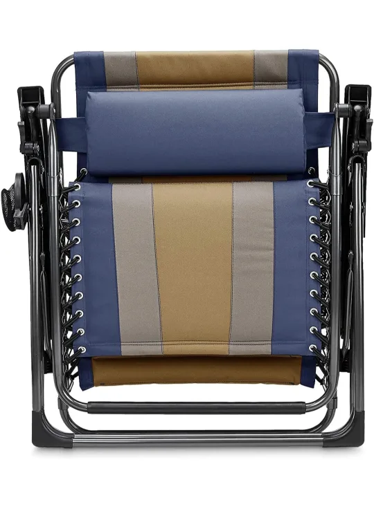 Gravity Folding Reclining Lounge Chair with Pillow image indicator(2)