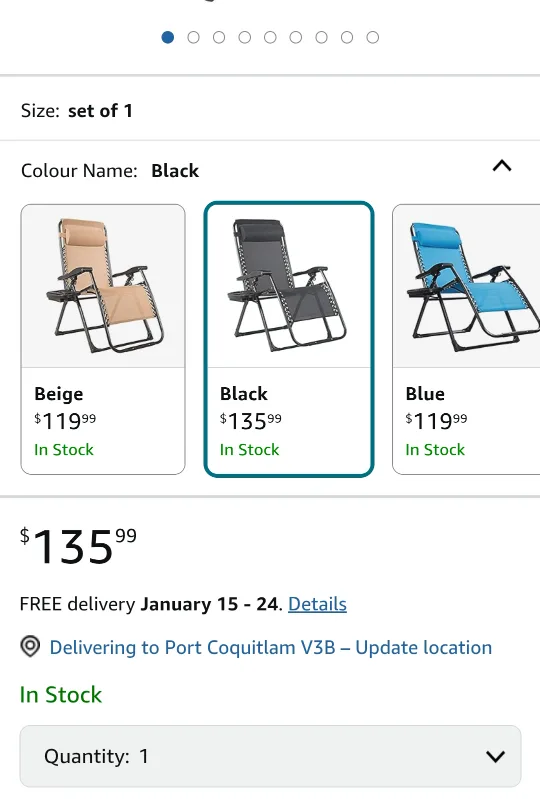 Gravity Folding Reclining Lounge Chair with Pillow image indicator(6)