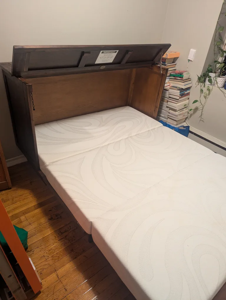 Wooden Murphy Bed Cabinet with Storage thumbnail