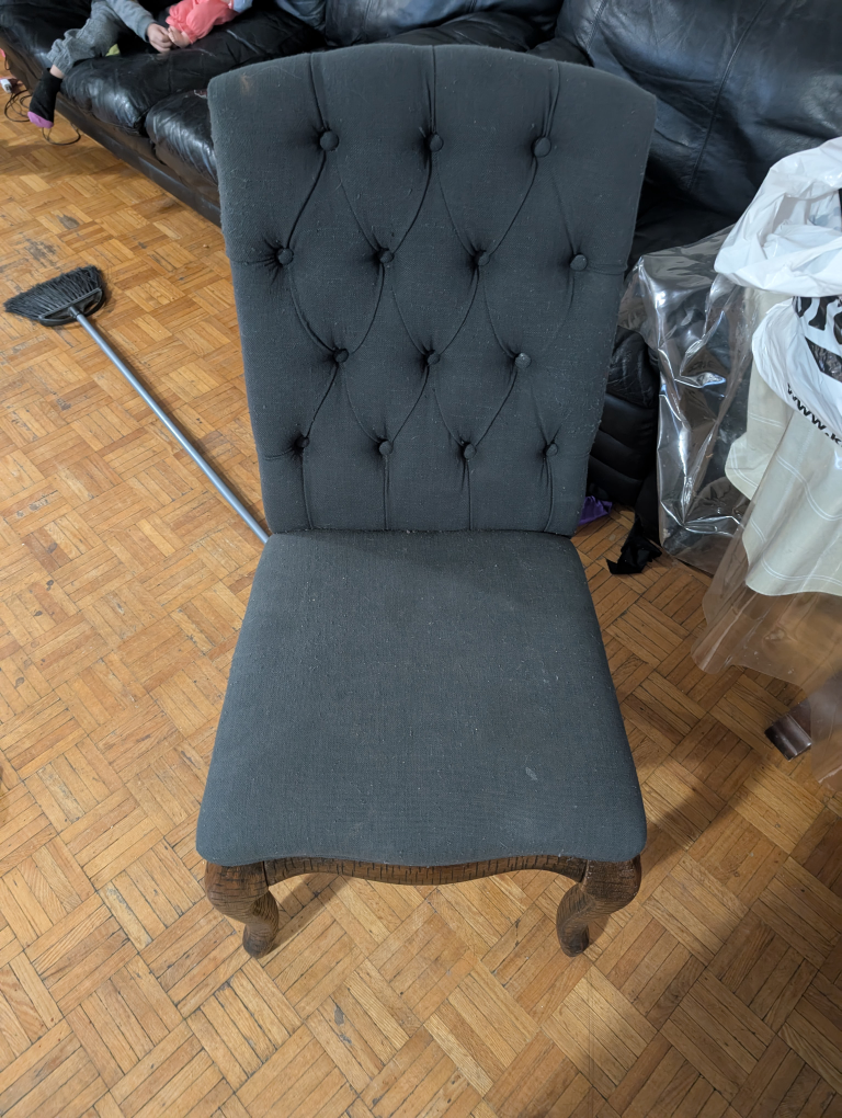 Dark Wood Dining Table and Five Chairs - photo 5