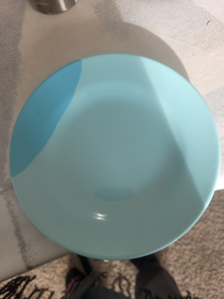 Pastel Blue Melamine Plate