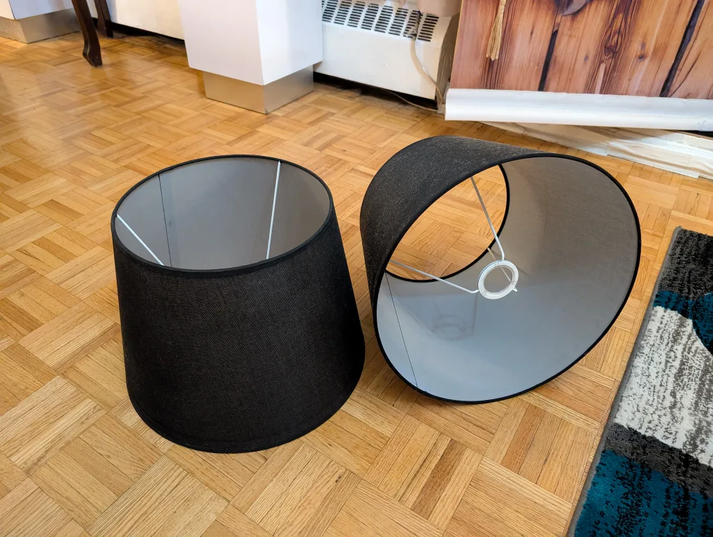 Pair of Black Lamp Shades image indicator(2)