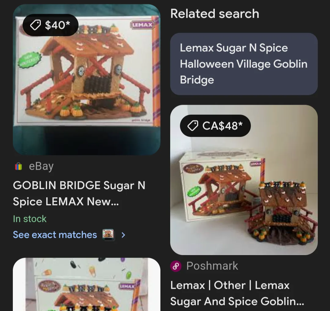 Lemax Sugar N Spice - Village Goblin Bridge - NIB - Vintage image indicator(4)