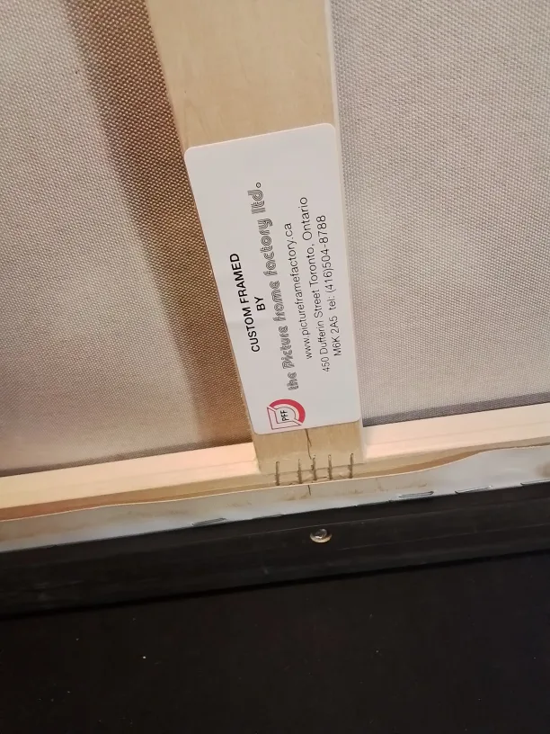 Large framed colourful pop art signed oil painting image indicator(10)