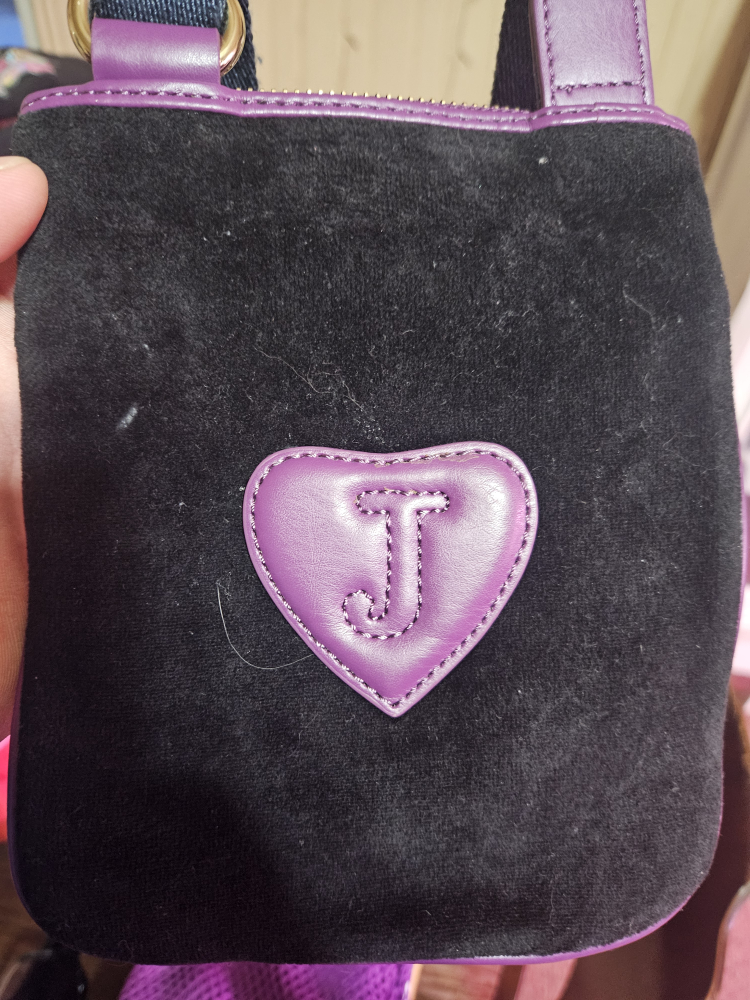 Juicy Couture Black Velvet Crossbody Bag - photo 3