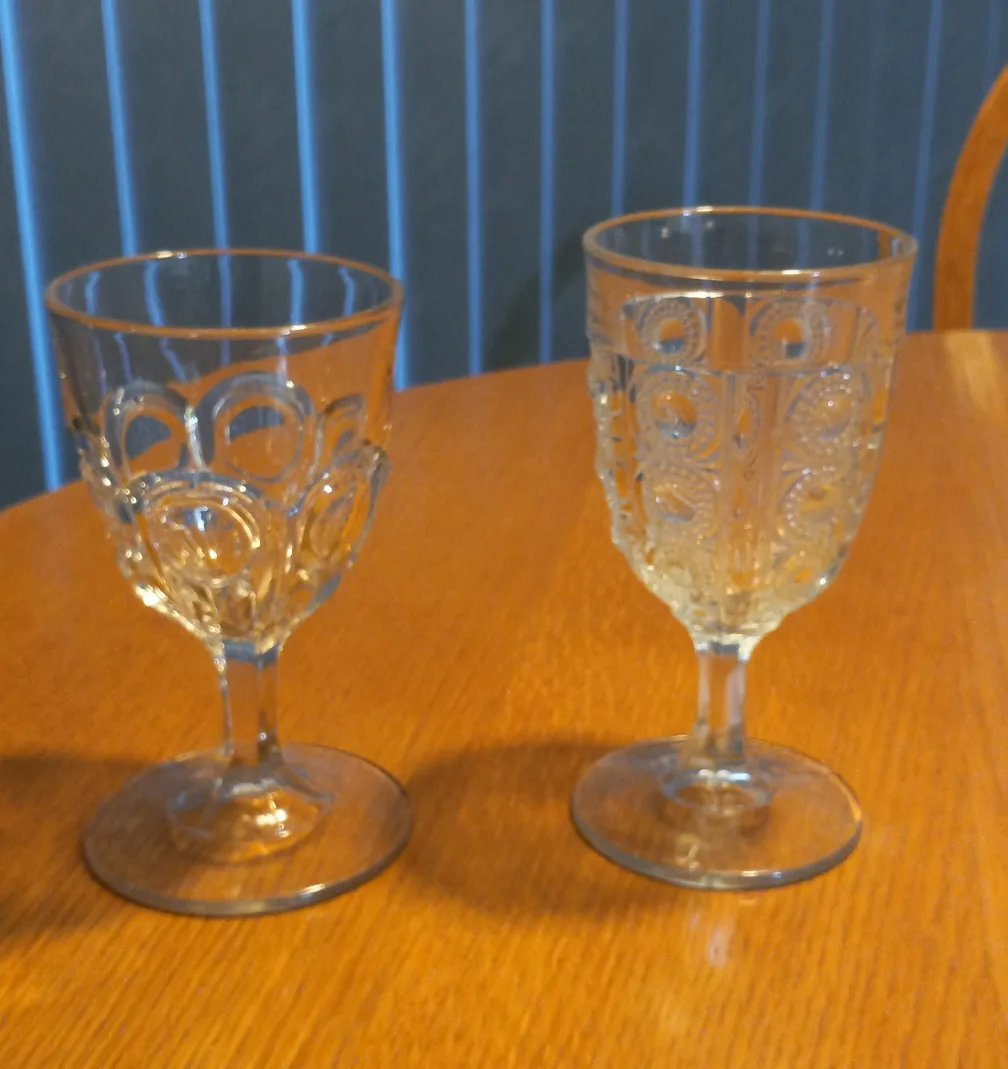 Antique Water goblets, lot of 10 image indicator(3)