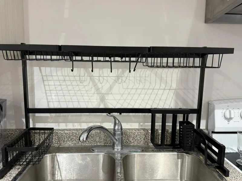 Over-the-Sink Dish Drying Rack Organizer - Adjustable image indicator(2)
