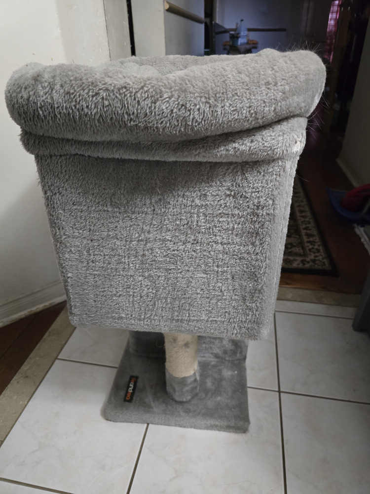Grey Cat Tree Condo with Two Perches - photo 3