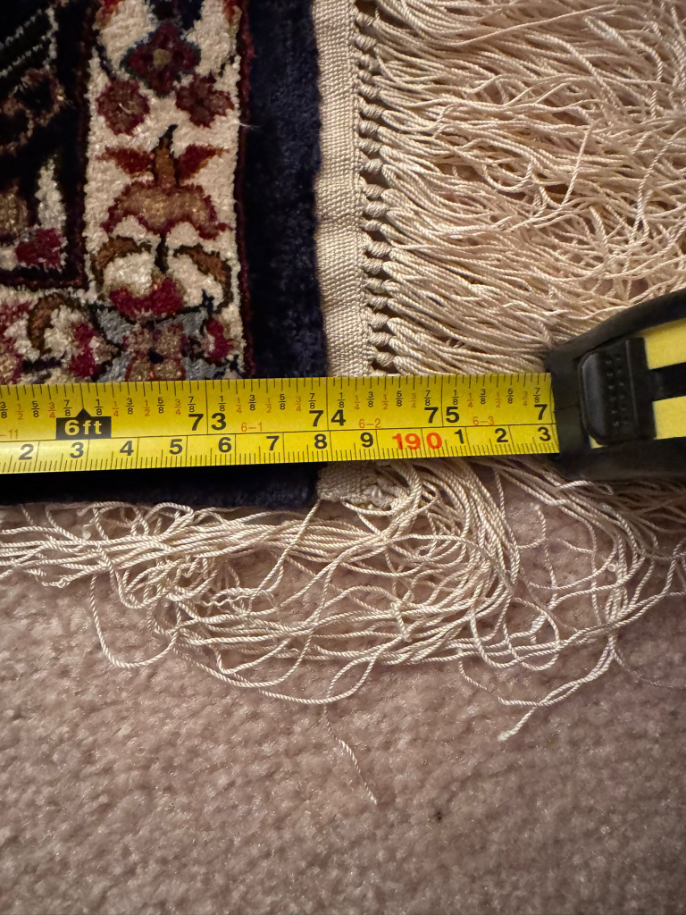 Beautiful Oriental Rug - Cream, Orange, and Navy - photo 2