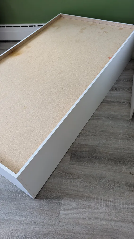 Kids' platform bed frame and mattress with storage drawers image indicator(4)