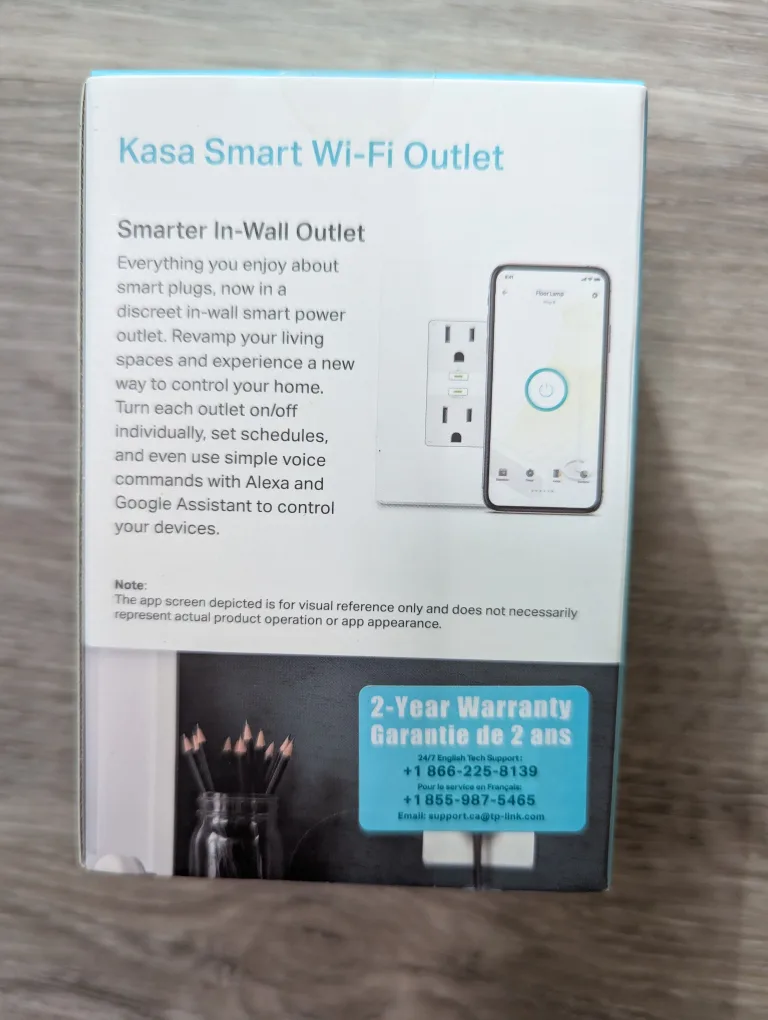 Kasa Smart Wi-Fi Outlet 2-Outlet image indicator(2)