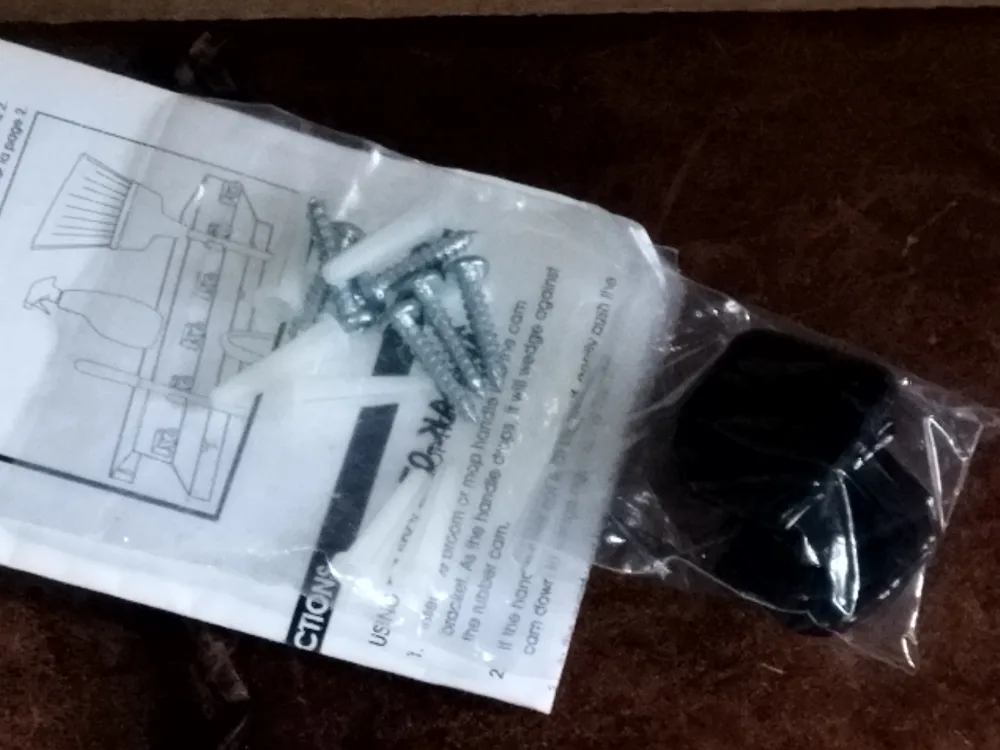 ULINE Mop and Broom Holder with Shelf - White image indicator(6)