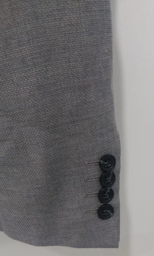 COS Men's Grey Blazer 100% Wool Size 36R image indicator(9)