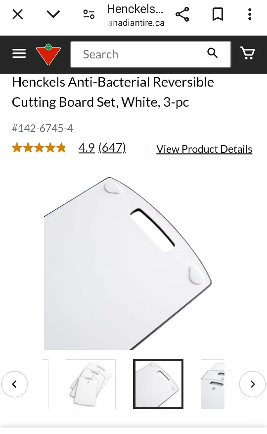 Henckels Anti-Bacterial Reversible Cutting Board Set (3-pc) image indicator(5)