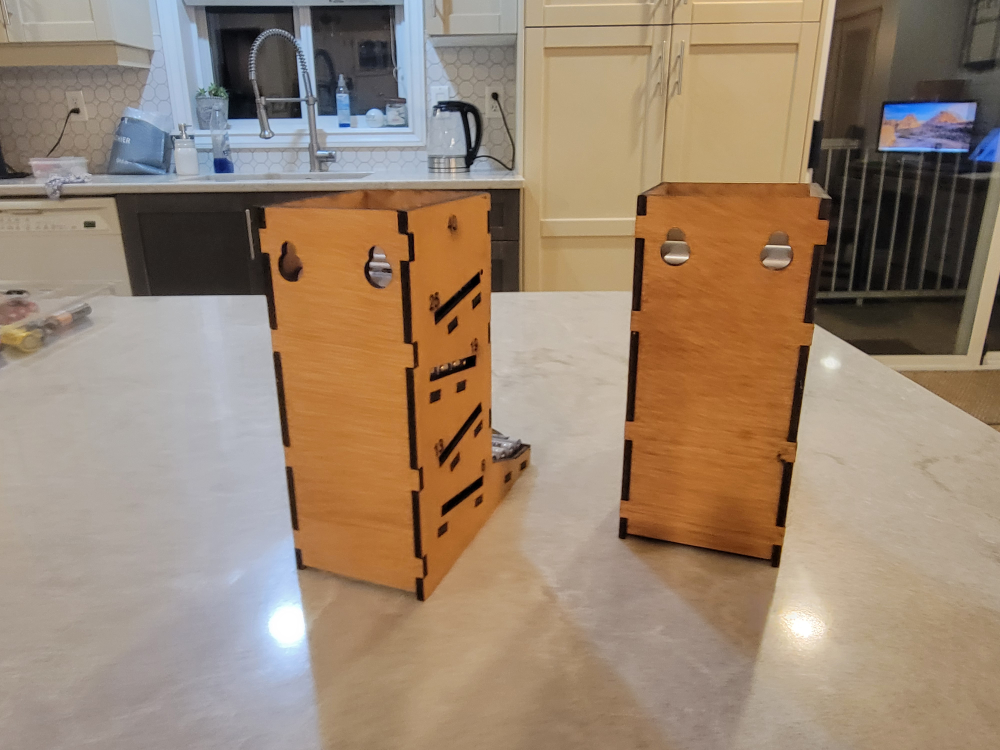 Two Wooden Battery Organizers for AA & AAA Batteries - photo 4