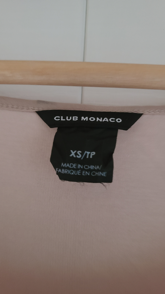 Club Monaco blush pink silk tencel t shirt - photo 2