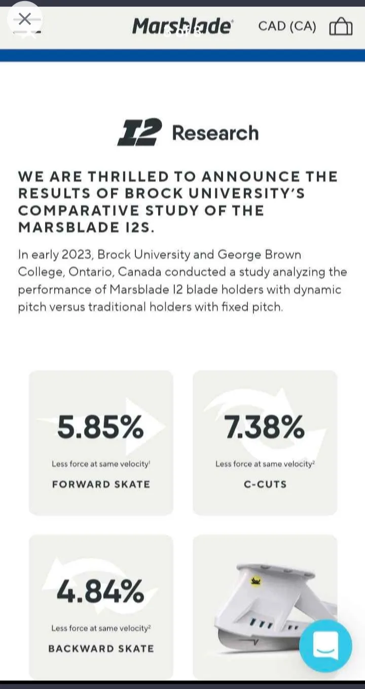 Marsblade Hockey Skates blades image indicator(2)