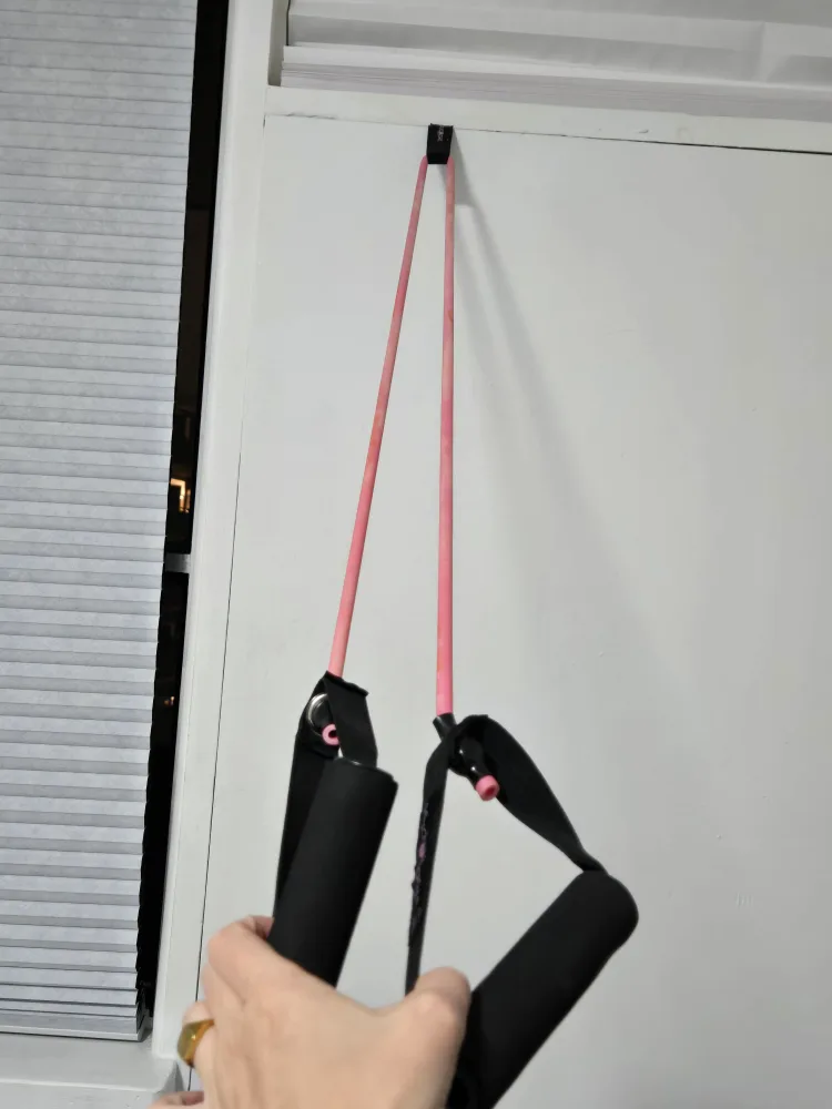 Peach Bands Resistance Tube Bands Set - 10, 20, & 30 lbs image indicator(6)