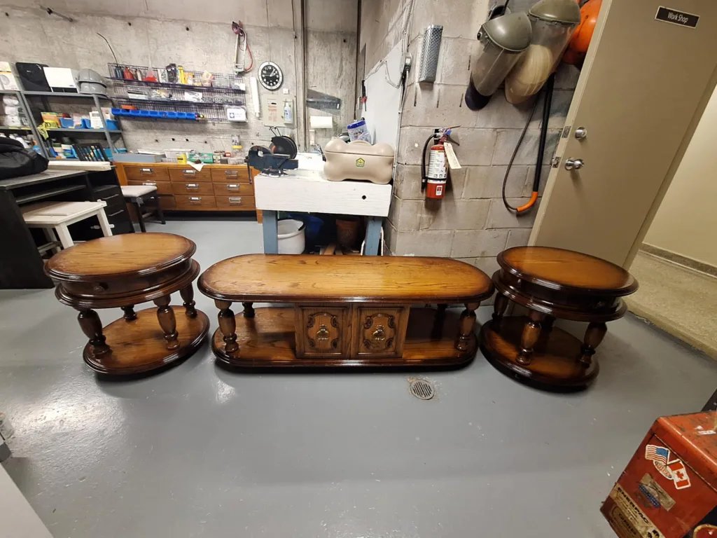 Vintage Wooden  Table Set thumbnail