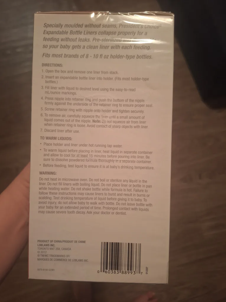 President's Choice Expandable Bottle Liners (100 count) image indicator(2)