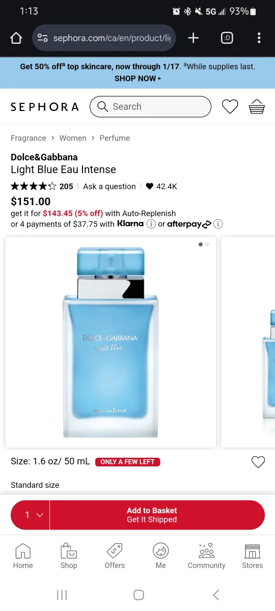 100 ml Dolce & Gabbana Light Blue (Eau Intense) image indicator(4)
