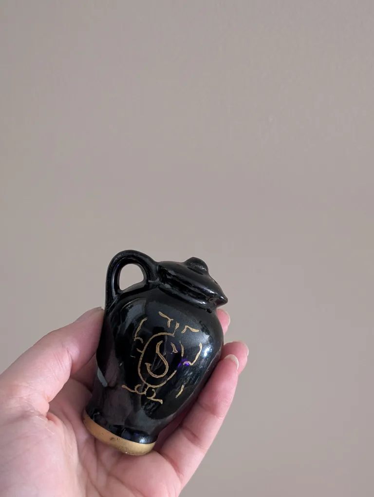 Vintage Black Salt and Pepper Shakers image indicator(6)