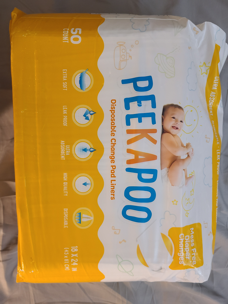 Peekaboo disposable changing pad liners (50)