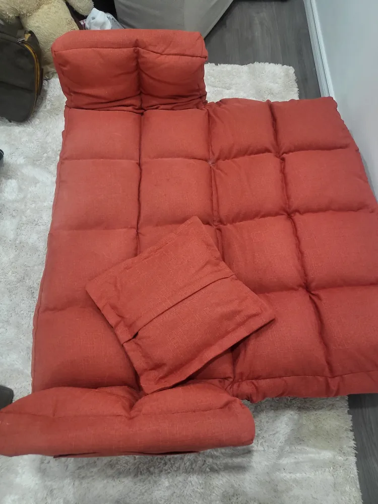 Miniature Red Sofa with Pillow image indicator(3)