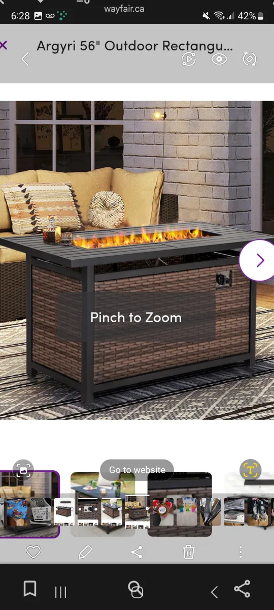 Brand new outdoor gas firepit thumbnail