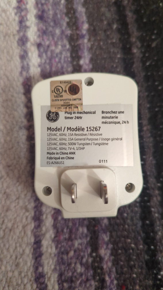 GE 24-Hour Mechanical Timer #freecycle - photo 3