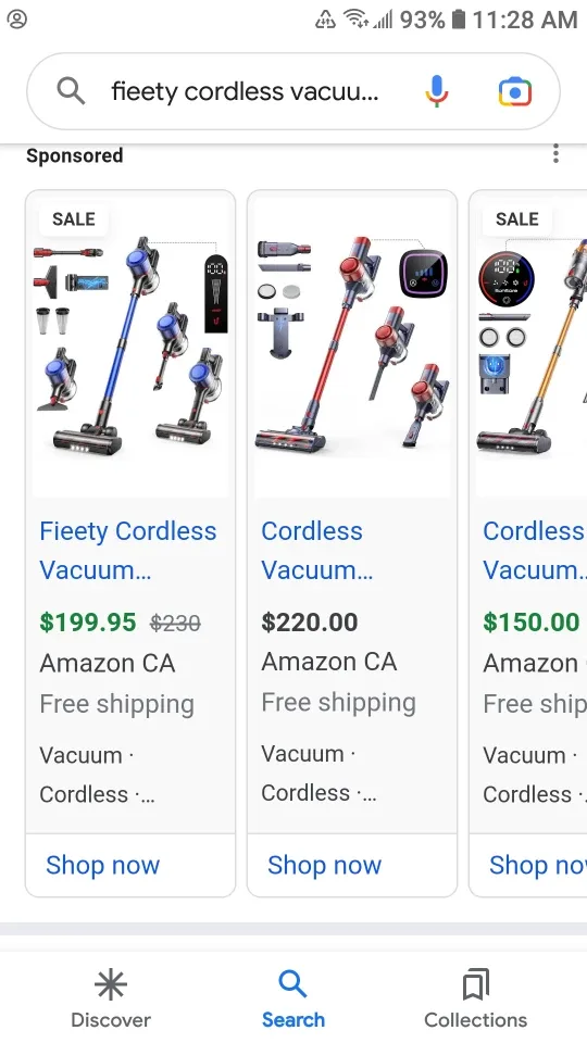 Fieety Cordless Vacuum Cleaner 45Kpa 550W, 60 Mins Stick Vacuum image indicator(2)