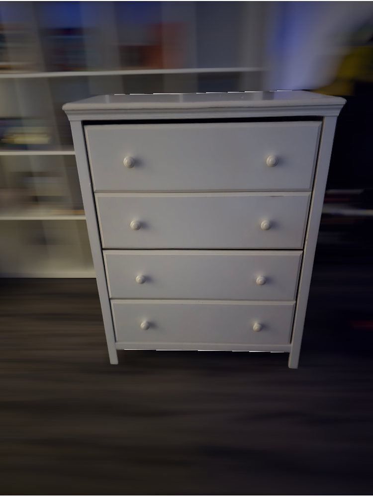 White Four-Drawer Dresser