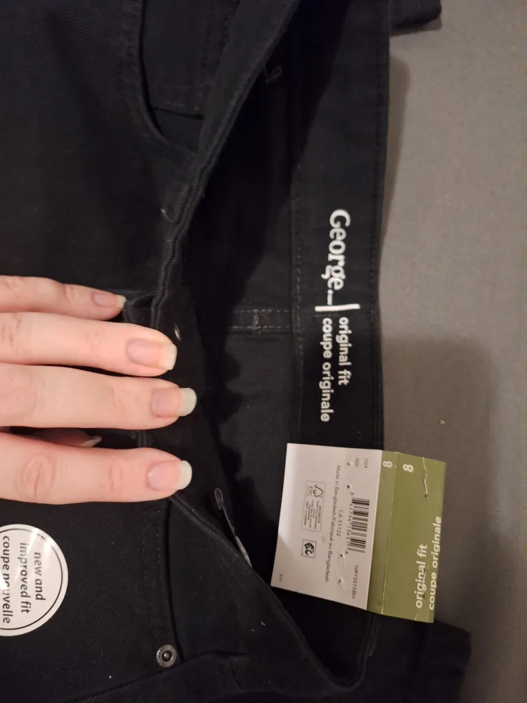 George Boys Black Jeans Size 8 image indicator(2)