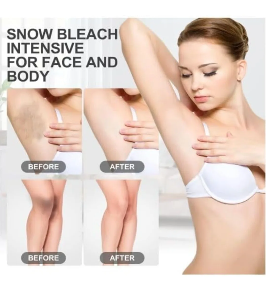 Snow Bleach - Intensive Whitening Cream for Face and Body✨️😌 image indicator(10)