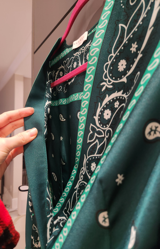 Sandro Green Pleated Midi Dress - photo 5