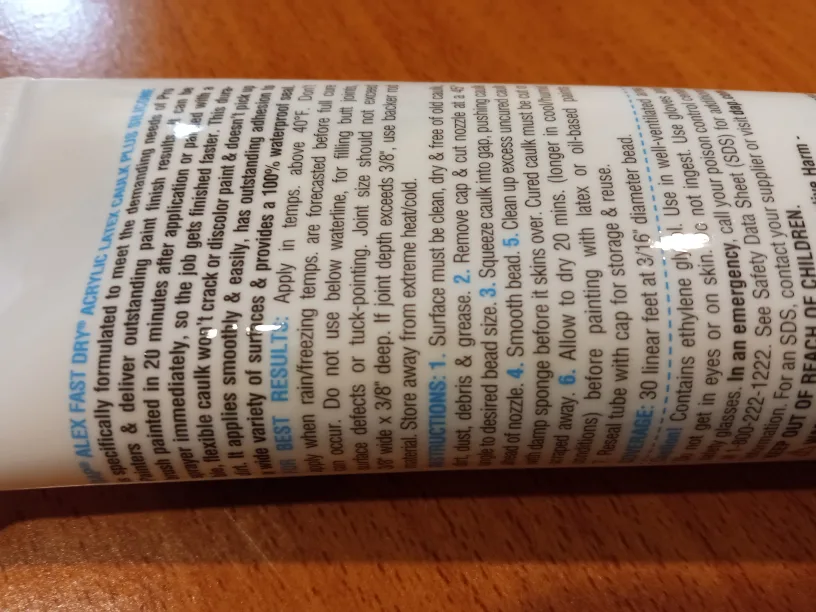 DAP Alex Fast Dry acrylic latex plus silicone Caulk 🧡 image indicator(3)