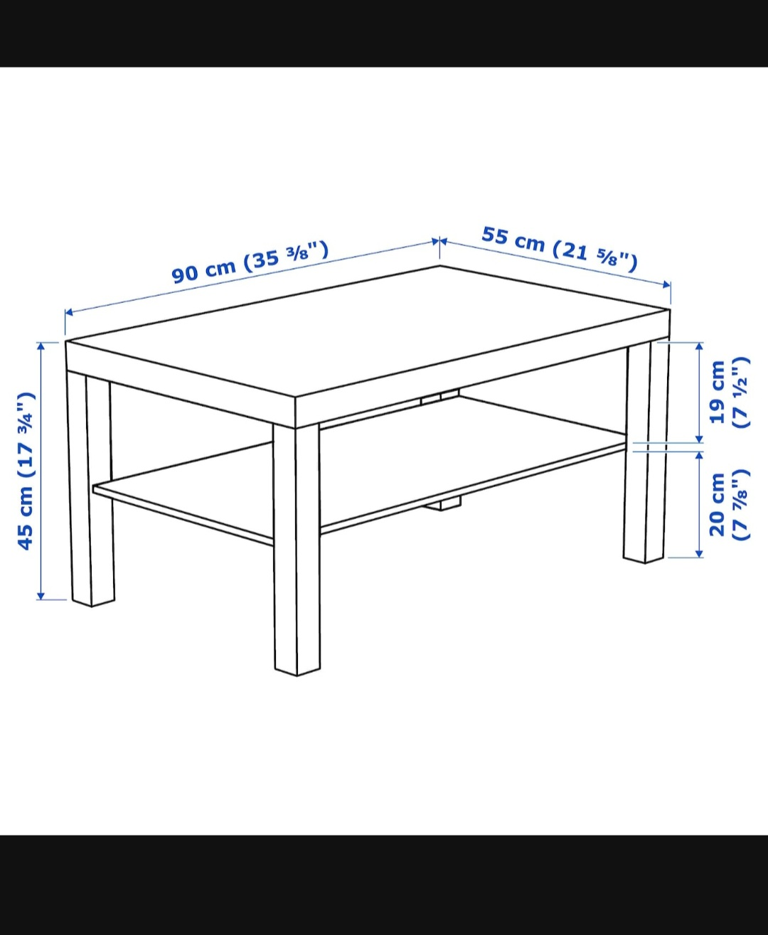 IKEA Lack Coffee Table - Black - photo 4