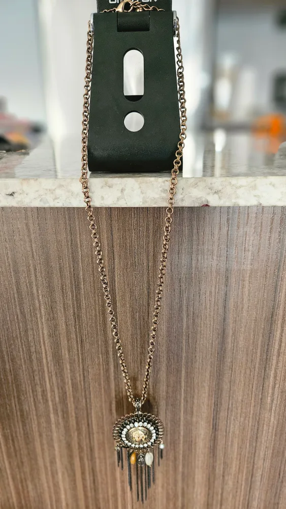 Gold and Black Statement Necklace, brand new image indicator(4)