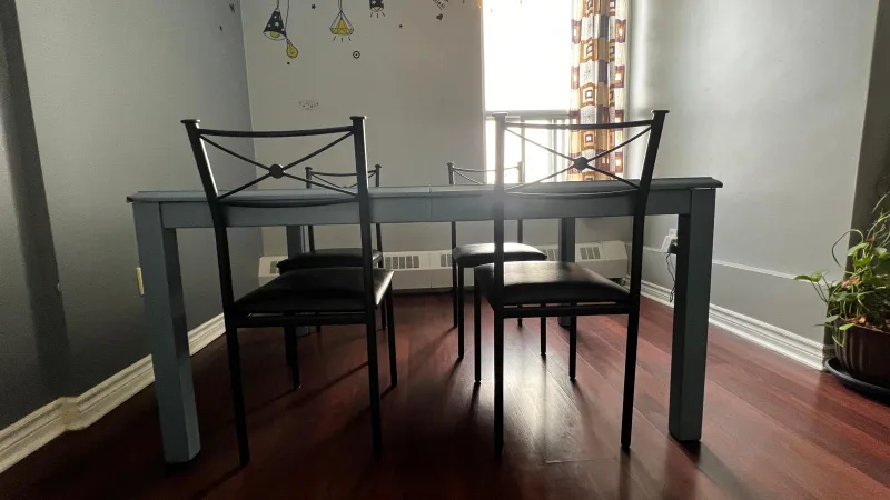 Dining Table Set - 4 Chairs, Light Blue image indicator(5)