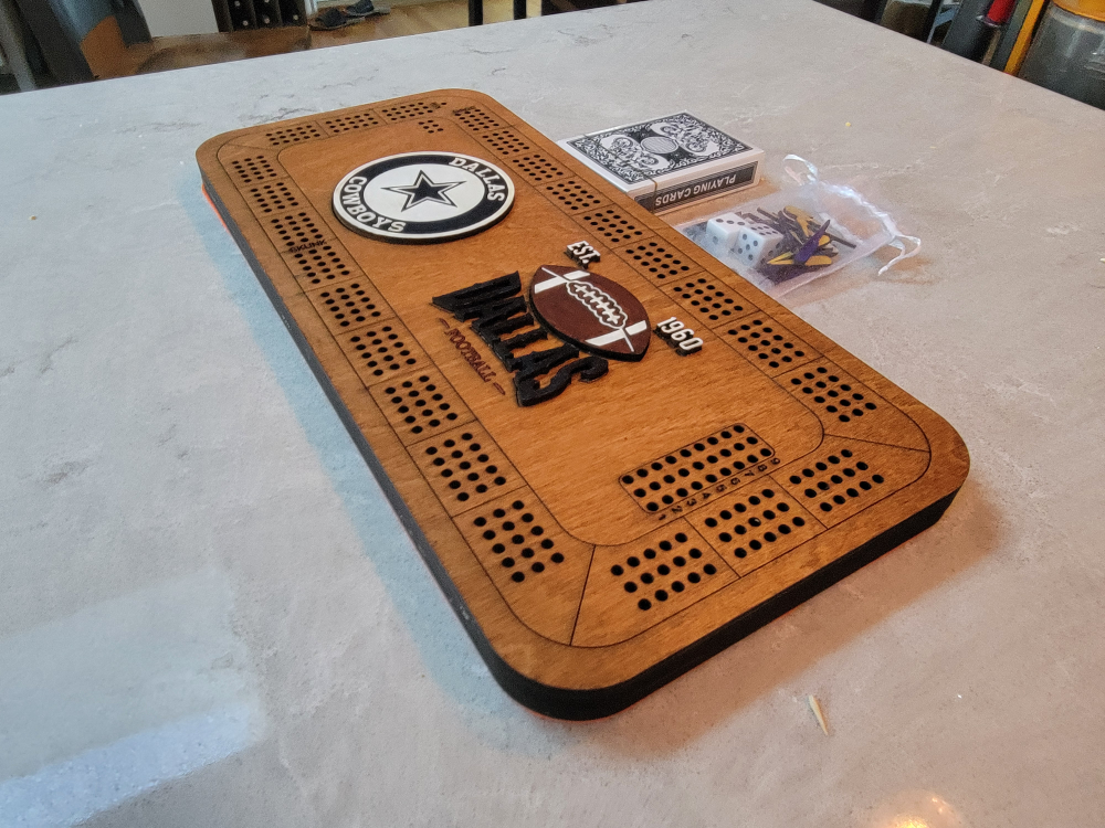Dallas Cowboys Cribbage Board Game - photo 2