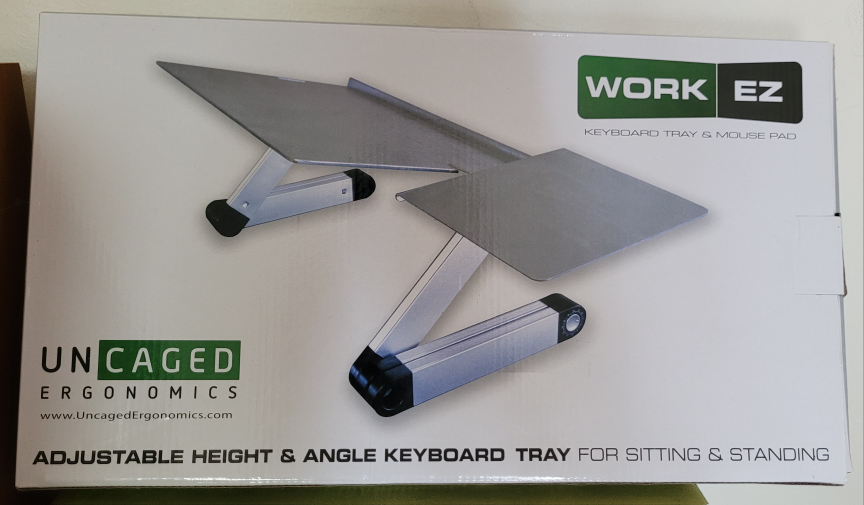 WorkEZ Adjustable Height Keyboard Tray by Uncaged Ergonomics